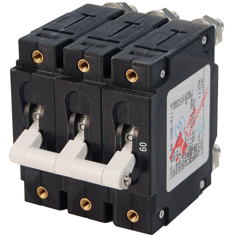 Blue Sea 7288 C-Series Triple Pole Circuit Breaker - 60A [7288]