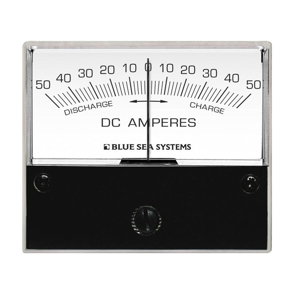 Blue Sea 8252 DC Zero Center Analog Ammeter - 2-3/4" Face, 50-0-50 Amperes DC [8252]