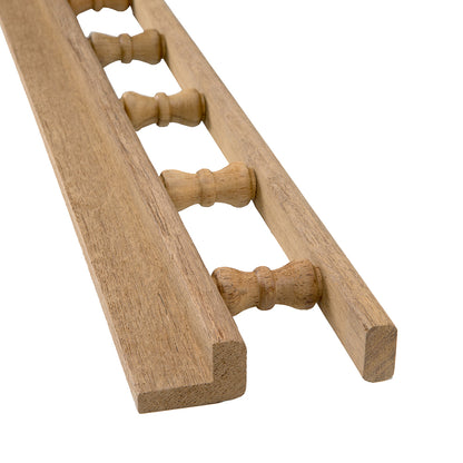 Whitecap Teak L-Type Pin Rail - 5' [60703]