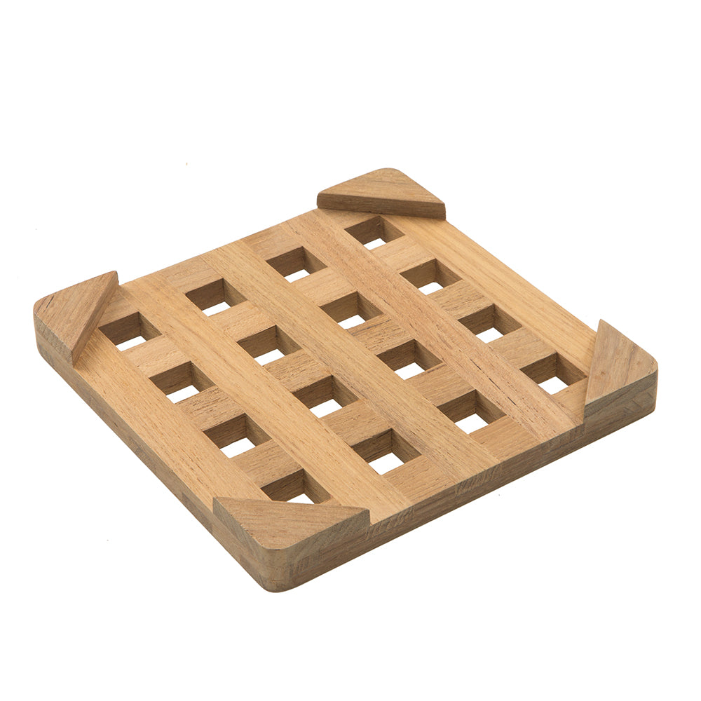 Whitecap Teak Small Square Trivet - 6" [62420]