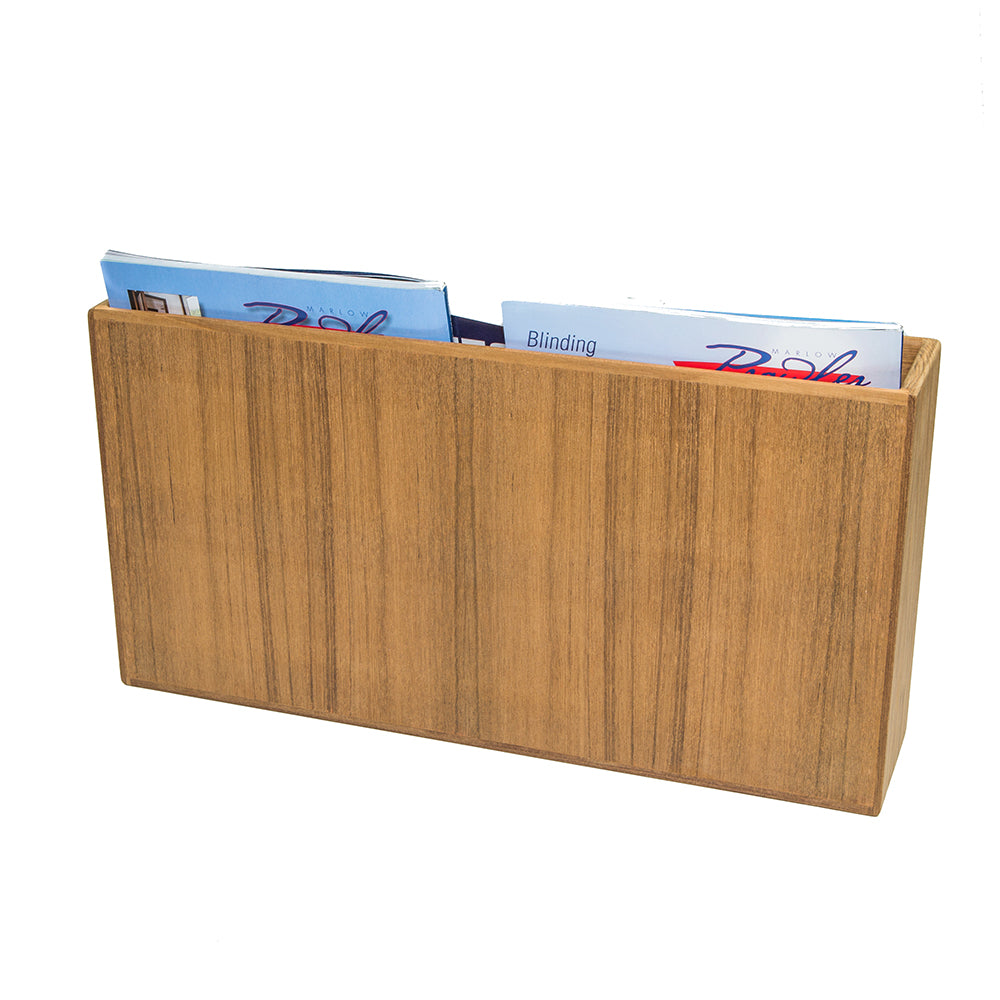 Whitecap Teak Double-Wide Magazine Rack [62508]