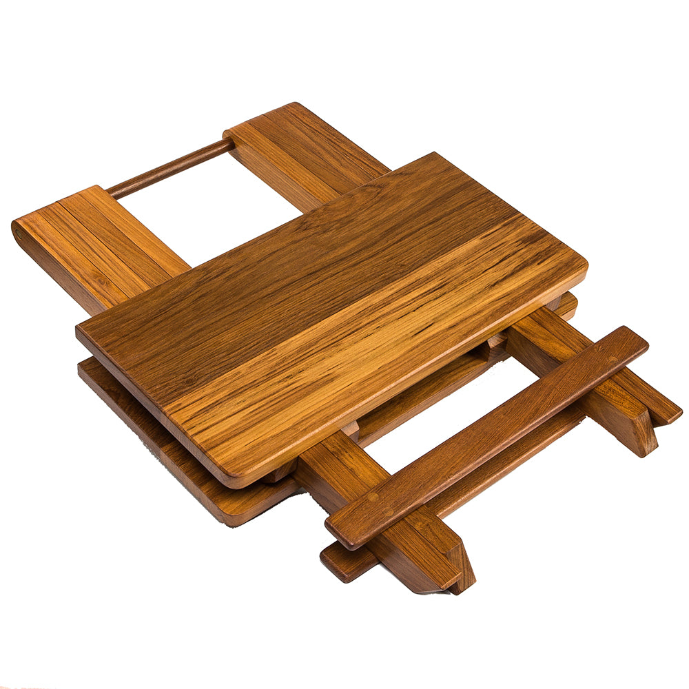 Whitecap Teak Solid Top Fold Away Table [60031]