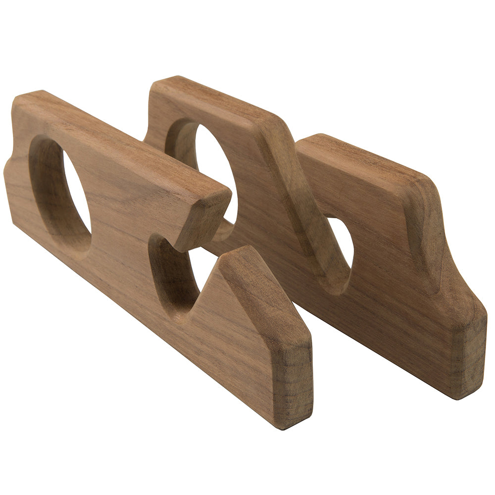 Whitecap Teak Two-Rod Storage Rack - Pair [60610]