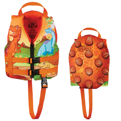 Full Throttle Water Buddies Life Vest - Child 30-50lbs - Dinosaurs [104300-200-001-15]