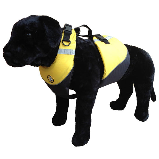 First Watch Flotation Dog Vest - Hi-Visibility Yellow - Medium [AK-1000-HV-M]