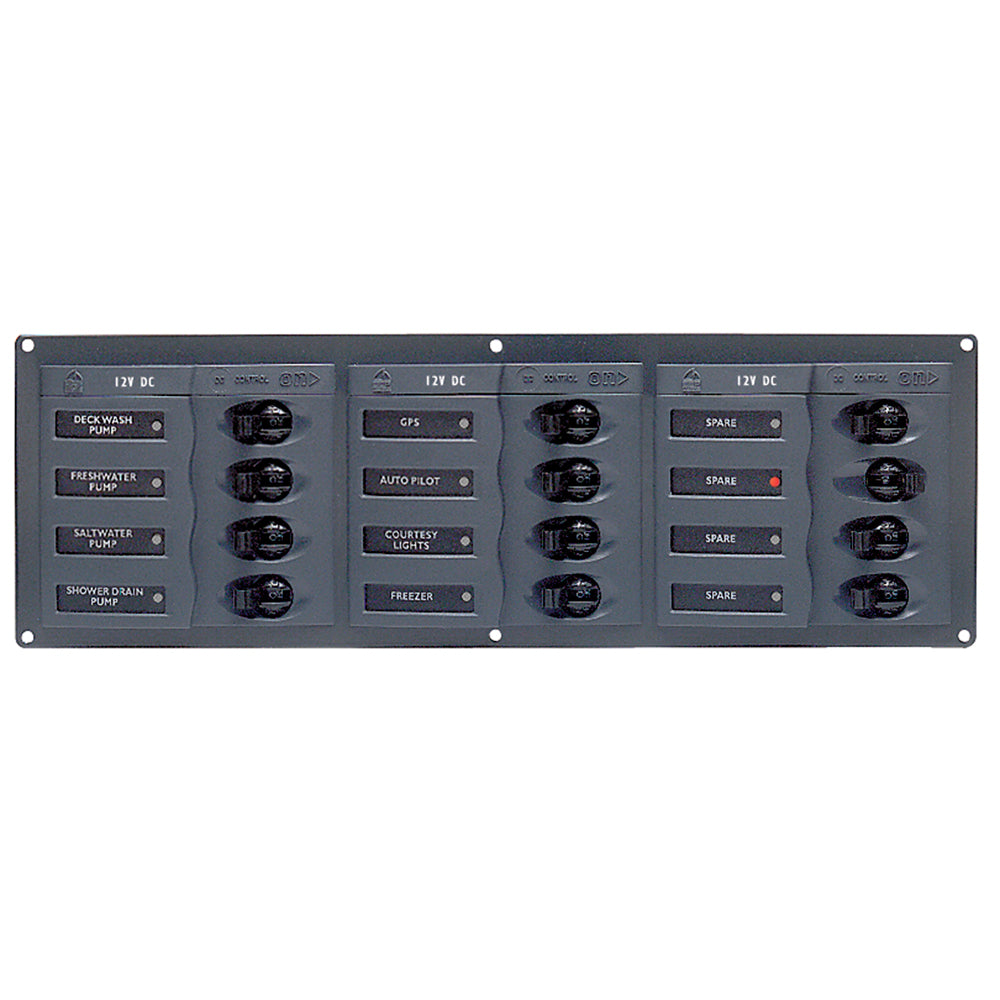 BEP DC Panel - 12-Way - No Meter - Horizontal [902NMH]