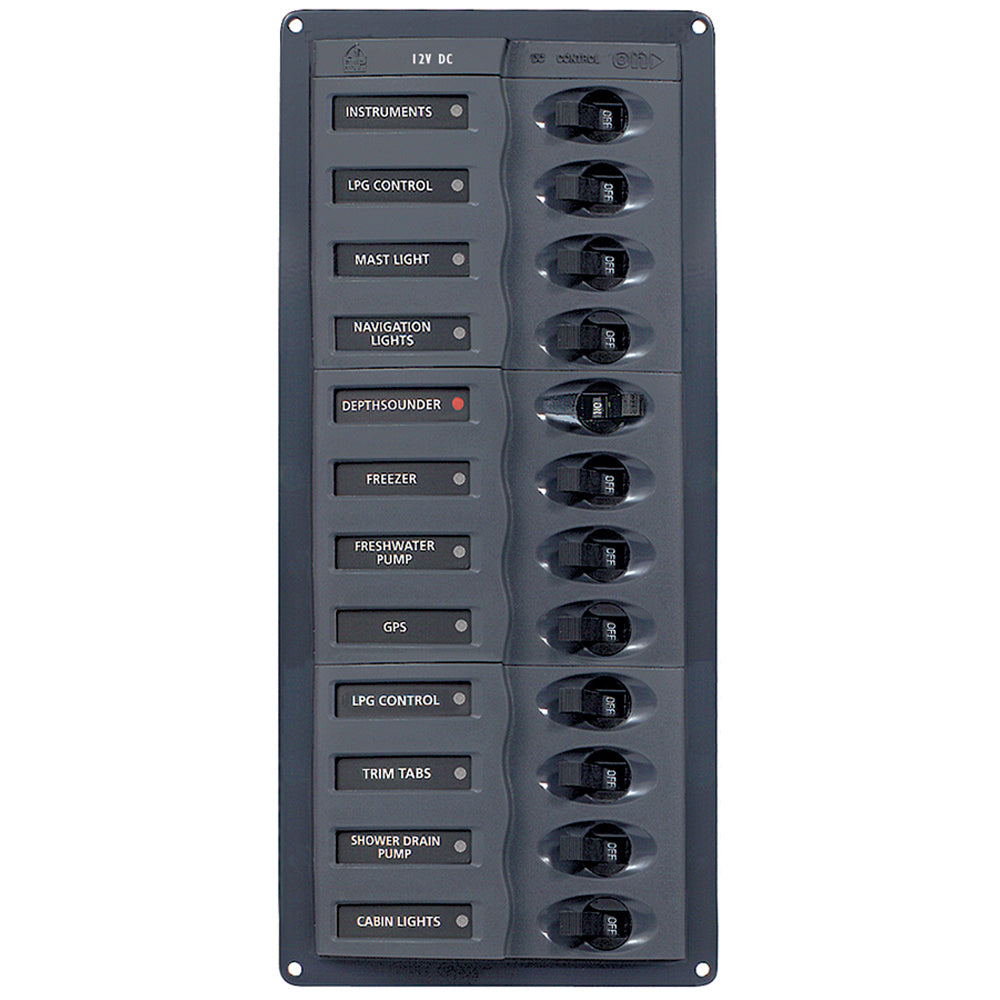 BEP DC Panel - 12-Way - No Meter - Vertical [902NMV]