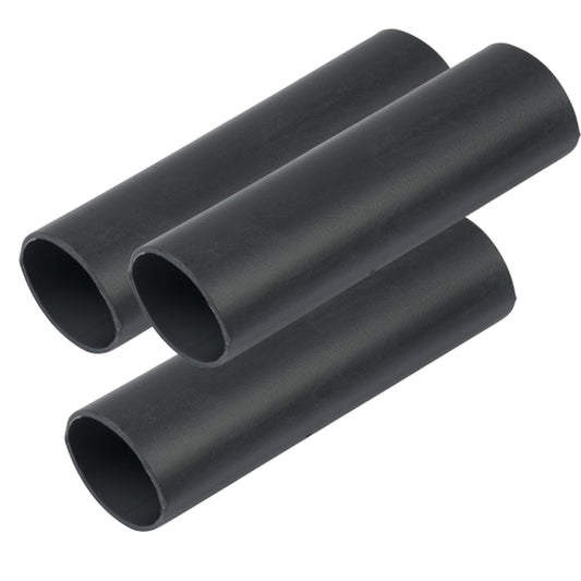 Ancor Heavy Wall Heat Shrink Tubing - 3/4" x 12" - 3-Pack - Black [326124]