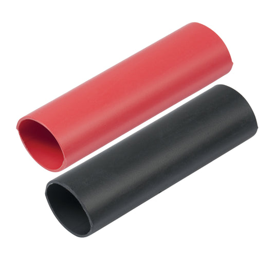 Ancor Heavy Wall Heat Shrink Tubing - 1" x 3" - 2-Pack - Black/Red [327202]