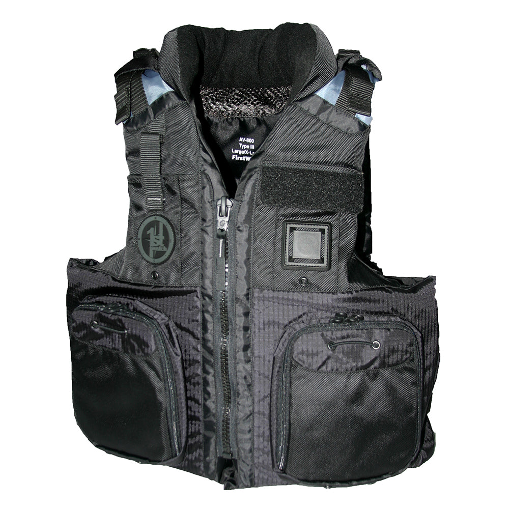 First Watch AV-800 Pro 4-Pocket Vest (USCG Type III) - Black - L/XL [AV-800-BK-L/XL]