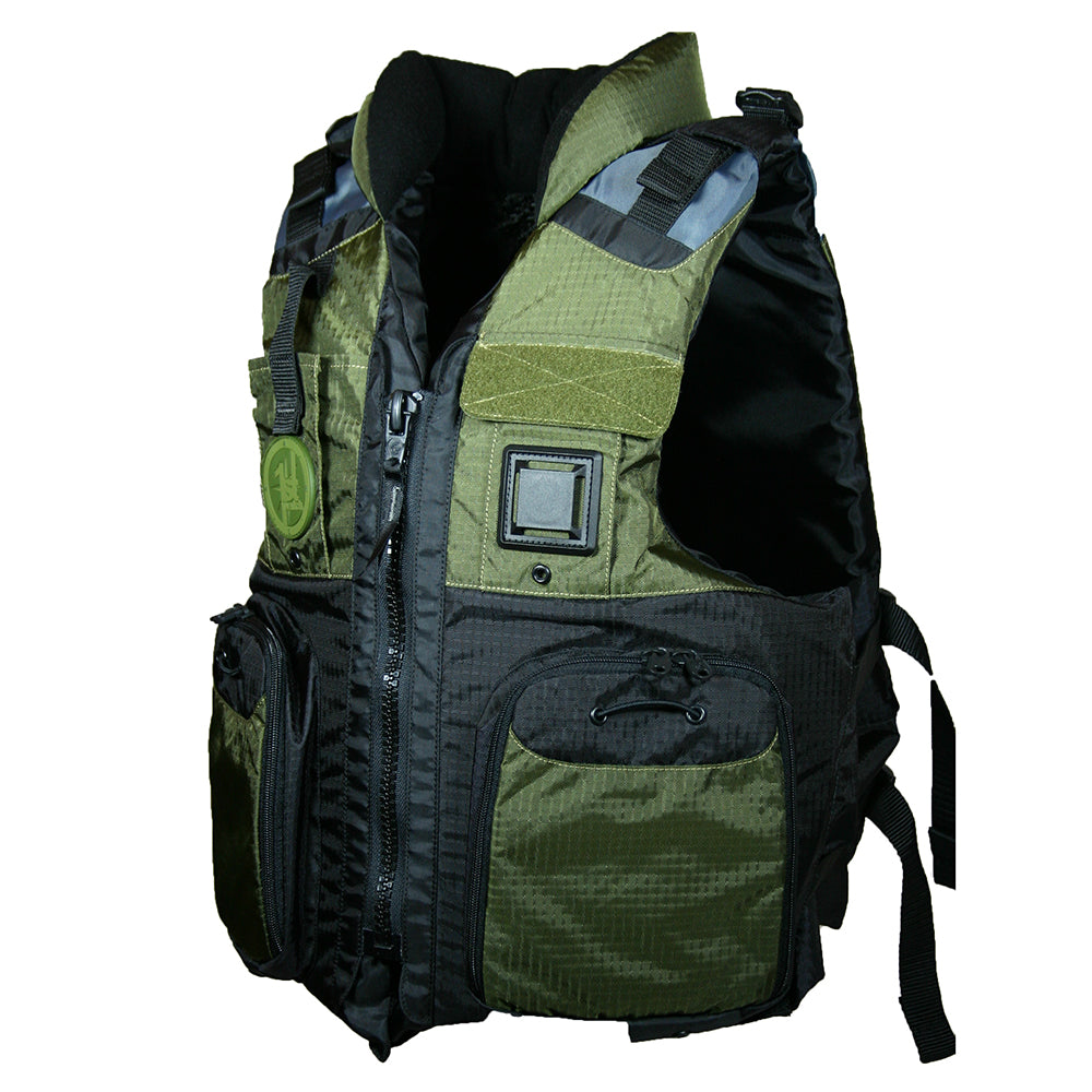 First Watch AV-800 Pro 4-Pocket Vest (USCG Type III) - Green/Black - S/M [AV-800-GN-S/M]