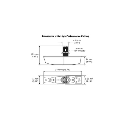 Airmar B785C-M CHIRP Bronze Thru-Hull w/Fairing Block - 600W [B785C-M-MM]