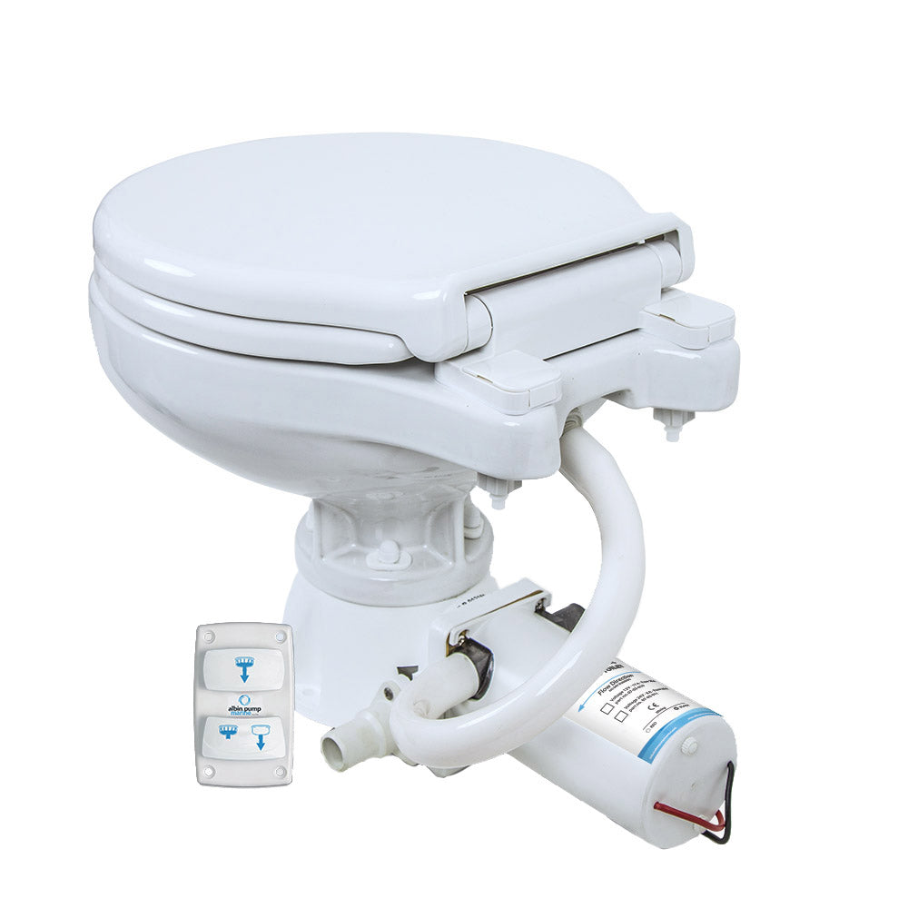 Albin Pump Marine Toilet Silent Electric Compact - 12V [07-03-010]