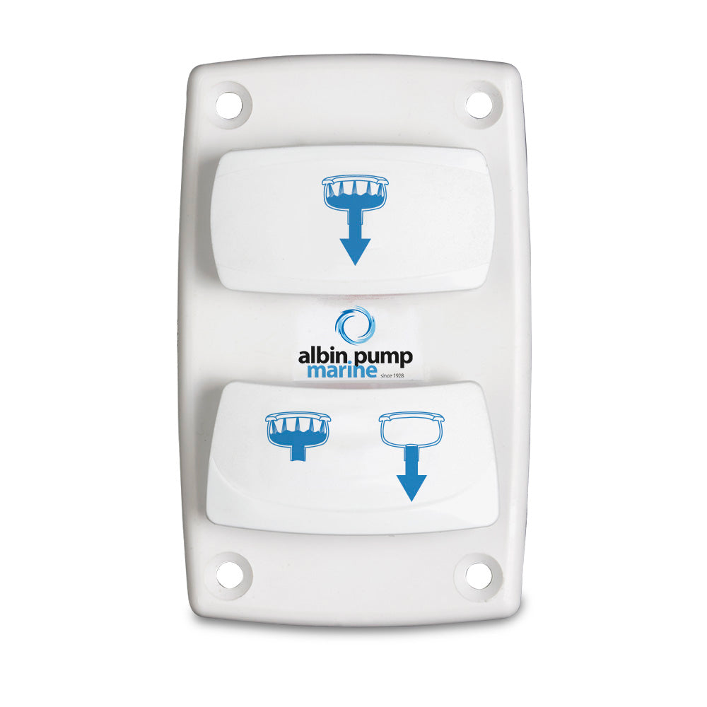 Albin Pump Marine Control Silent Electric Toilet Rocker Switch [07-66-025]