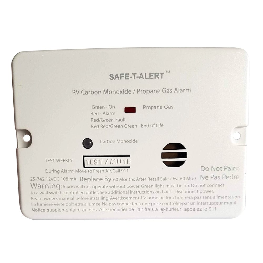 Safe-T-Alert Combo Carbon Monoxide Propane Alarm - Surface Mount - Mini - White [25-742-WHT]