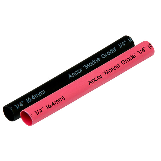 Ancor Heat Shrink Tubing 1/4" x 3" - Black  Red Combo [303602]