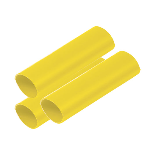 Ancor Battery Cable Adhesive Lined Heavy Wall Battery Cable Tubing (BCT) - 3/4" x 6" - Yellow - 3 Pieces [326906]