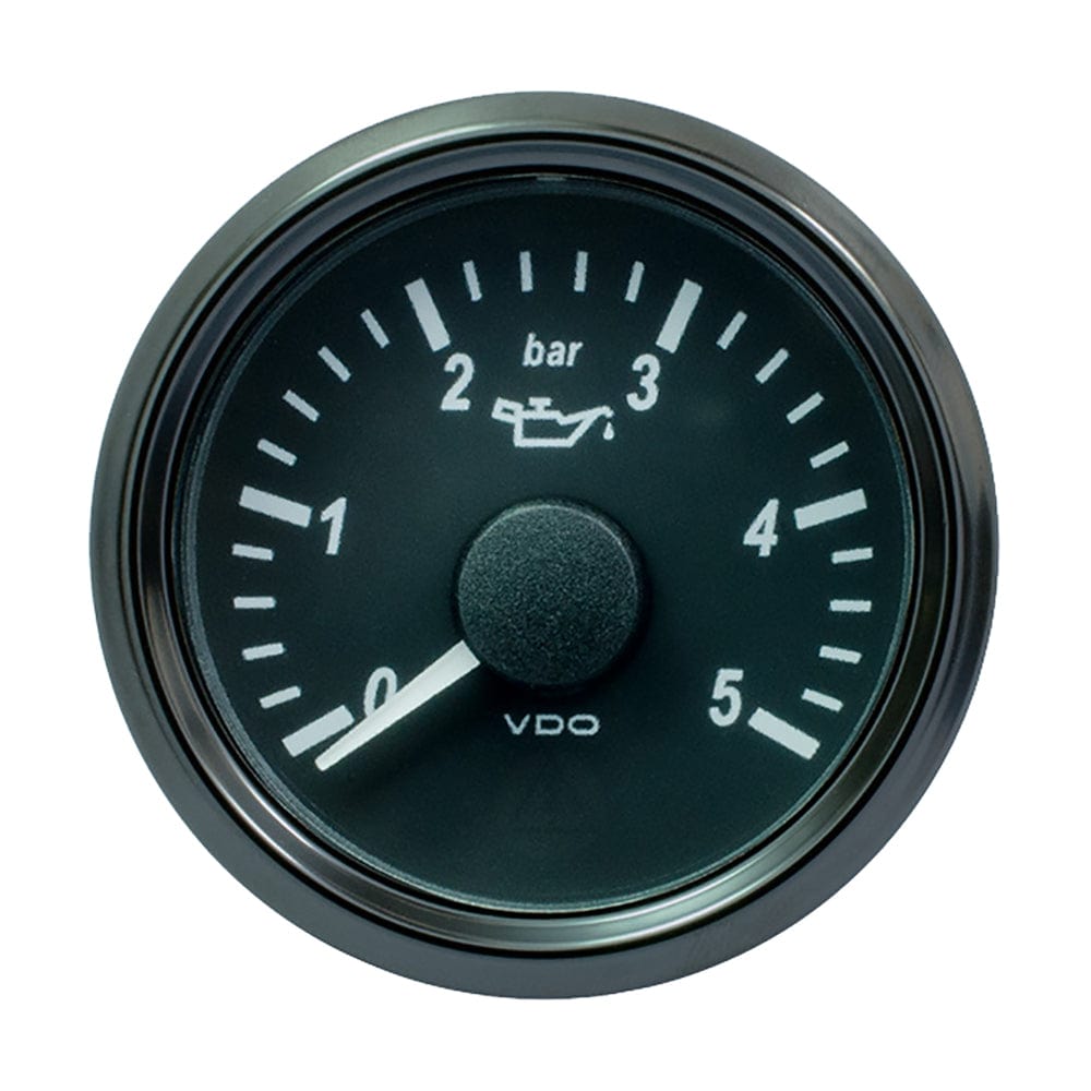 VDO SingleViu 52mm (2-1/16") Oil Pressure Gauge - 5 Bar - 0-180 Ohm [A2C3833160030]