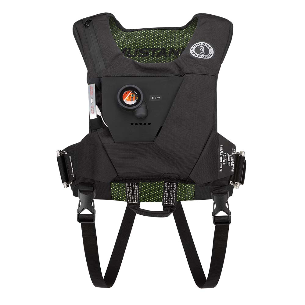 Mustang EP 38 Ocean Racing Hydrostatic Inflatable Vest - Black/Fluorescent Yellow-Green [MD6284-263-0-202]