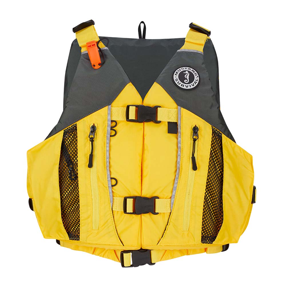 Mustang Solaris Foam Vest - Yellow/Grey - X-Large/XX-Large [MV807NMS-222-XL/XXL-216]