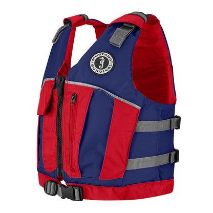 Mustang Youth Reflex Foam Vest - Navy/Red - 55-88lbs [MV7030-80-0-216]