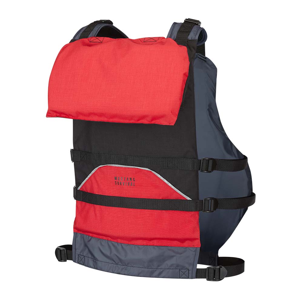 Mustang Youth Canyon V Foam Vest - Red/Black - 50-90lbs [MV9070-123-0-253]