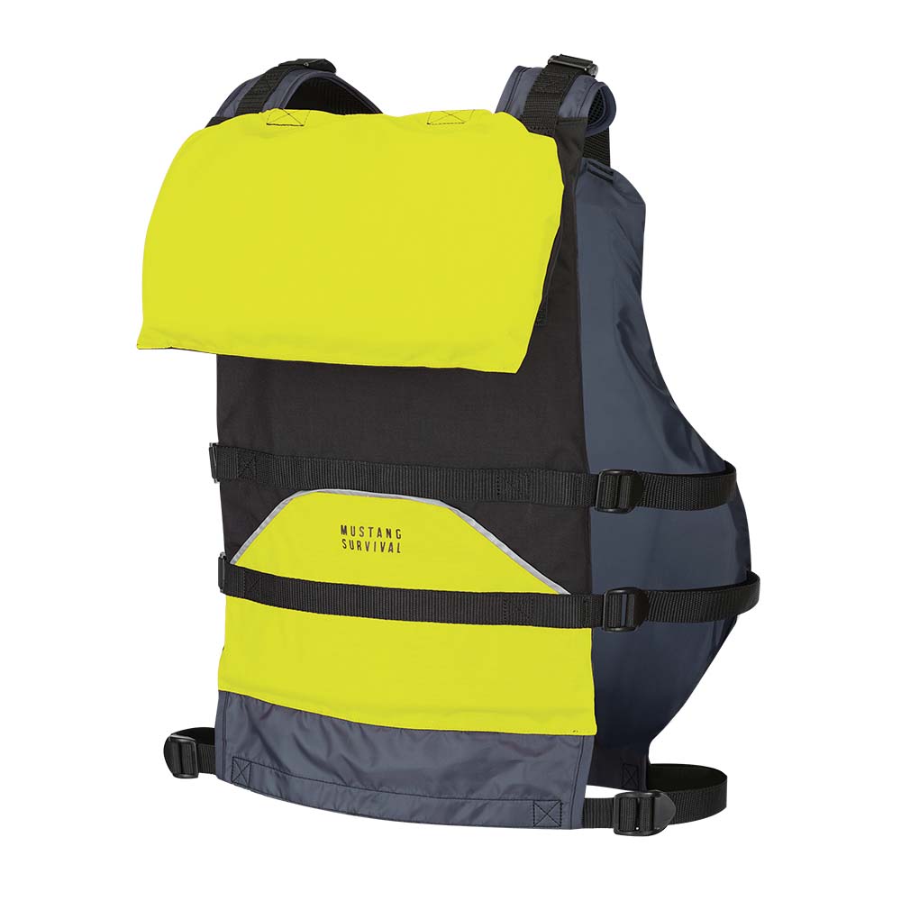 Mustang Youth Canyon V Foam Vest - Yellow/Black - 50-90lbs [MV9070-124-0-253]