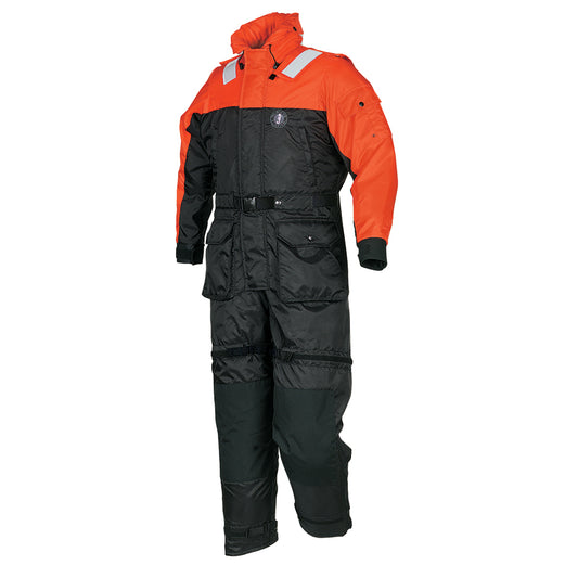 MustangDeluxe Anti-Exposure Coverall  Work Suit - Orange/Black - Medium [MS2175-33-M-206]